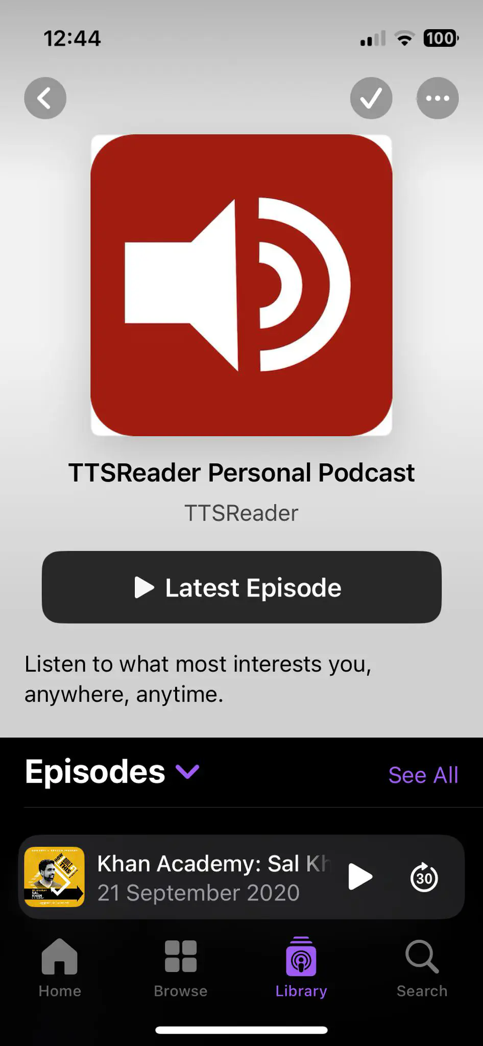 Click on the show