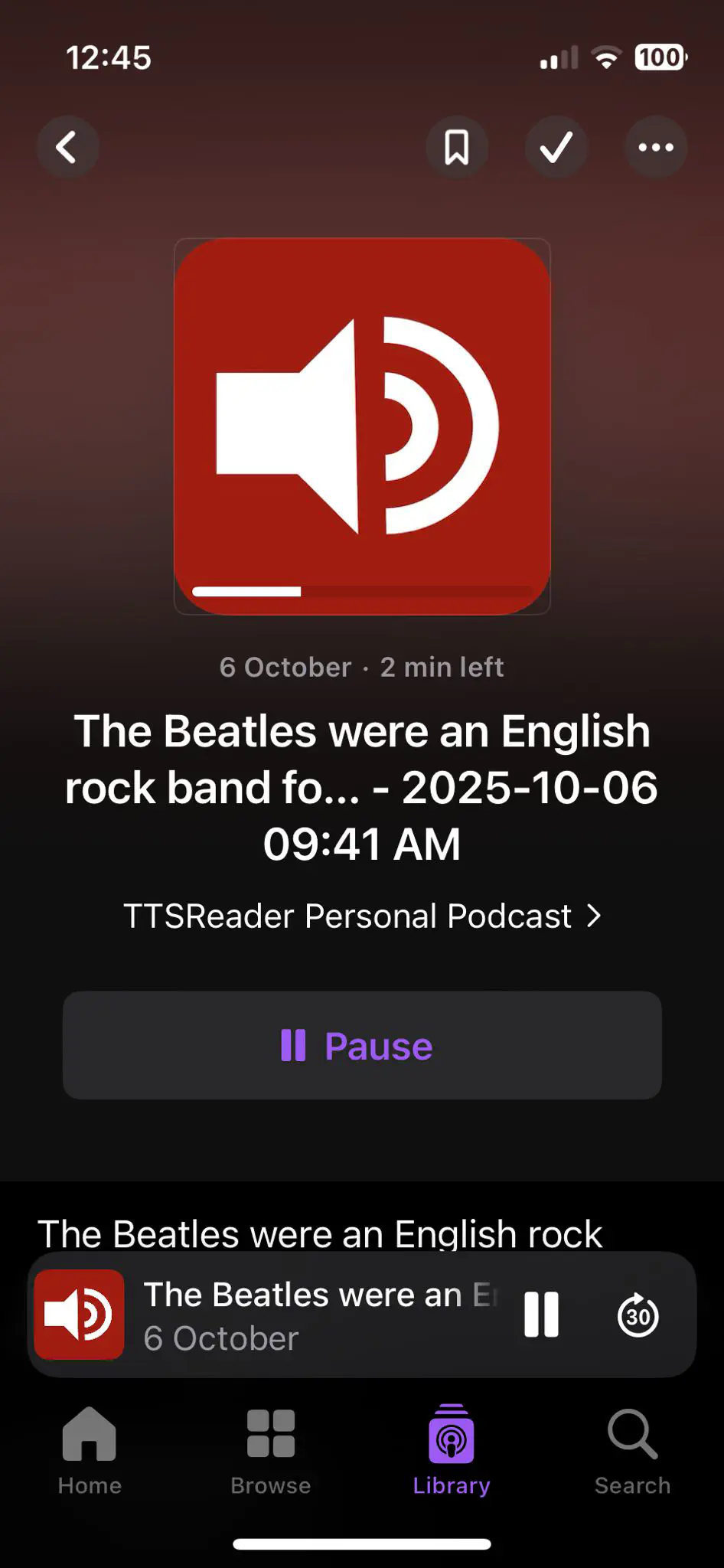 Click on episode to play
